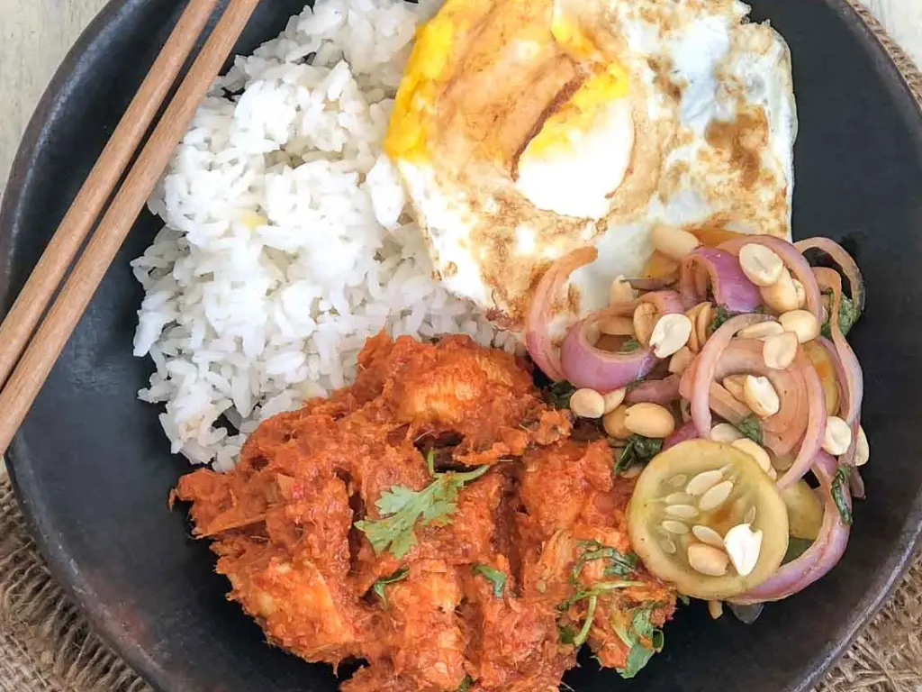Chicken Rendang Rice Bowl