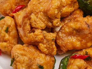 Salted Egg Chicken Bites